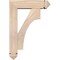 Ekena Millwork Westlake Arts and Crafts Smooth Bracket w/ Offset Brace, Douglas Fir, 5 1/2"W x 18"D x 26"H BKT0604X18X26WTL03SDF - alternate 2
